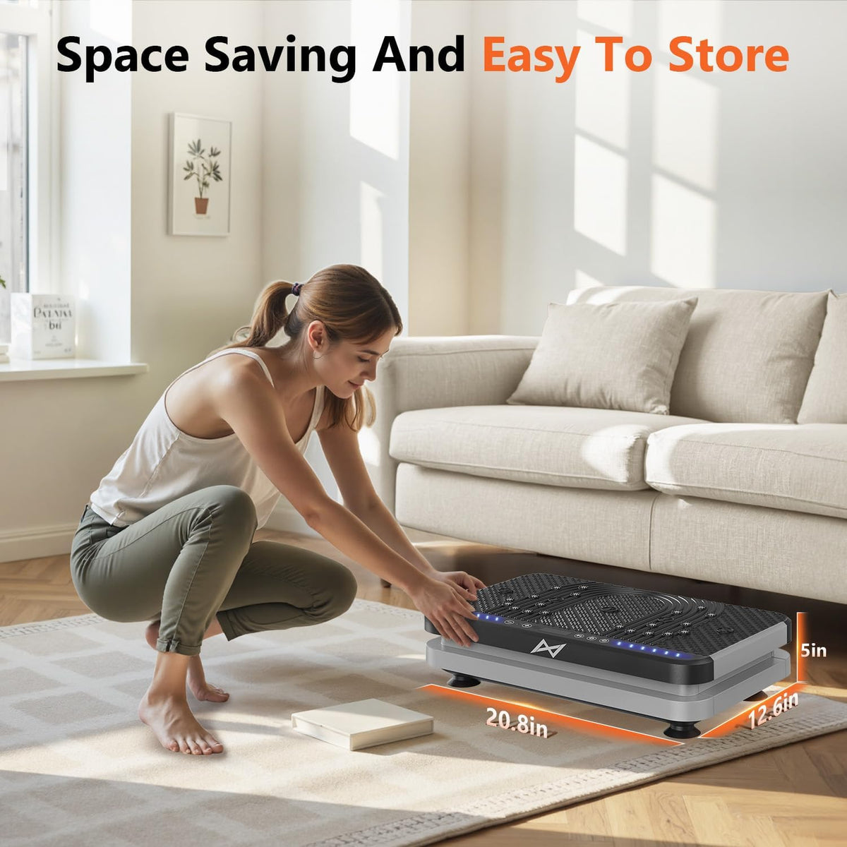 Vibration Plate Fitness Platform Exercise Machine Vibrating Shaking Full Body Shaker Workout Vibrate Stand Shake Board Sport for Weight Loss Fat Burner for Gym Home Office