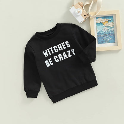 Infant Boy Sweatshirt Toddler Crewneck Sweater Newborn Baby Boy Girls Clothes Letter Printed Fall Spring Pullover Tops