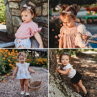 Baby Girl Headbands and Bows, Newborn Infant Toddler Nylon Hairbands Hair Accessories