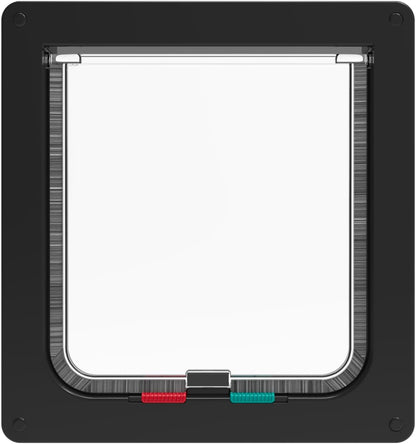 Standard Cat and Small Pet Door, Large, Black, Pets up to 20 Lbs
