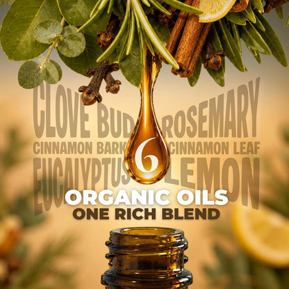 Burglar'S Blend Essential Oil, USDA Organic, 4 Oz | Pure Undiluted Clove, Cinnamon, Eucalyptus, Rosemary and Lemon Blend for DIY Cleaning, Diffusers and Seasonal Home Wellness