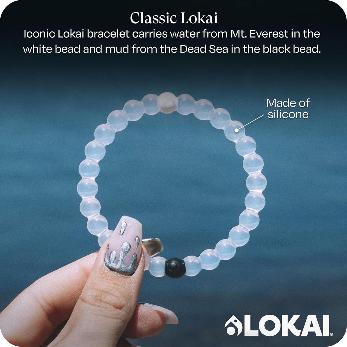 Classic Find Your Balance Beaded Bracelets for Women & Men | Clear, Marble Black & White Silicone Stretch Bracelet - Mindfulness, Stress Relief & Mental Wellness Inspirational Gift
