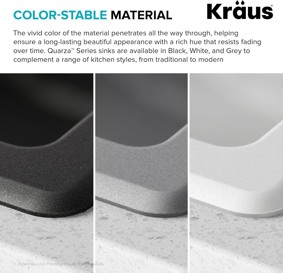 KRAUS Black Onyx 33 in Double Bowl Granite Kitchen Sink KGD-433B | Quartz Composite with Metallic Particles, Heat-Safe, Non-Porous Surface Resists Stains, 50/50 Double Bowl Split