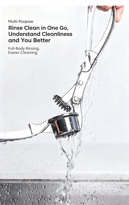 Multifunctional Garlic Press, with the Functions of Opening Bottles, Crushing Walnuts and Serving as a Kitchen Grinder