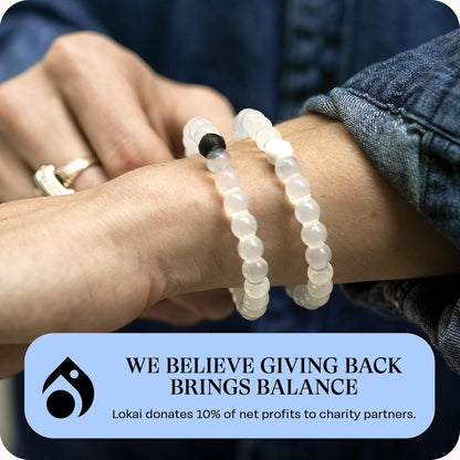 Classic Find Your Balance Beaded Bracelets for Women & Men | Clear, Marble Black & White Silicone Stretch Bracelet - Mindfulness, Stress Relief & Mental Wellness Inspirational Gift