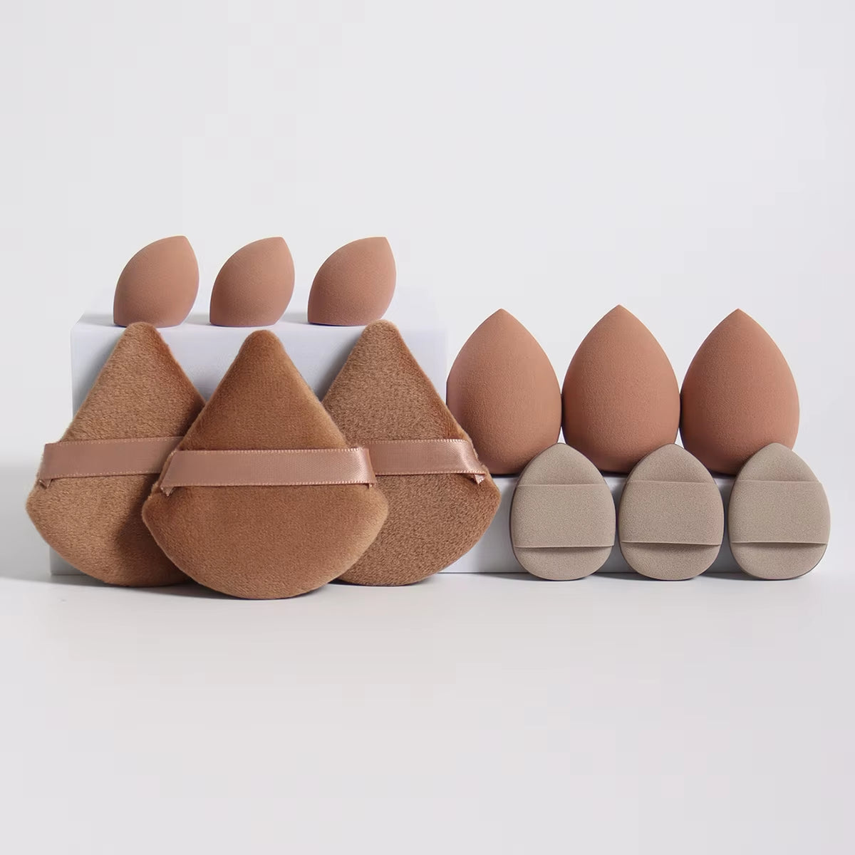 12Pcs Makeup Sponge Blender Beauty Egg Soft Cosmetic Puff Foundation Sponges Powder Puff Women Make up Accessories Beauty Tools